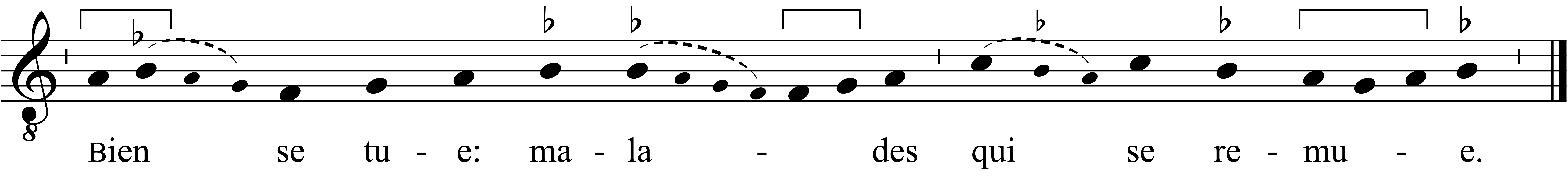 Refrain musical notation